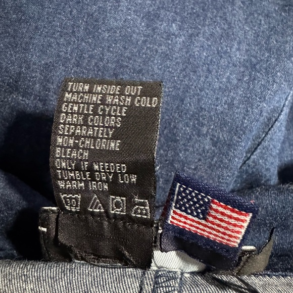 Reality USA Denim Casual Trendy Leather Lace-Up Top Size Large - Picture 8 of 12